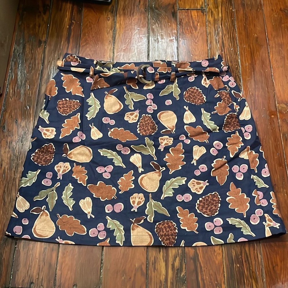 ModCloth Princess Highway Fall skirt with pockets and belt